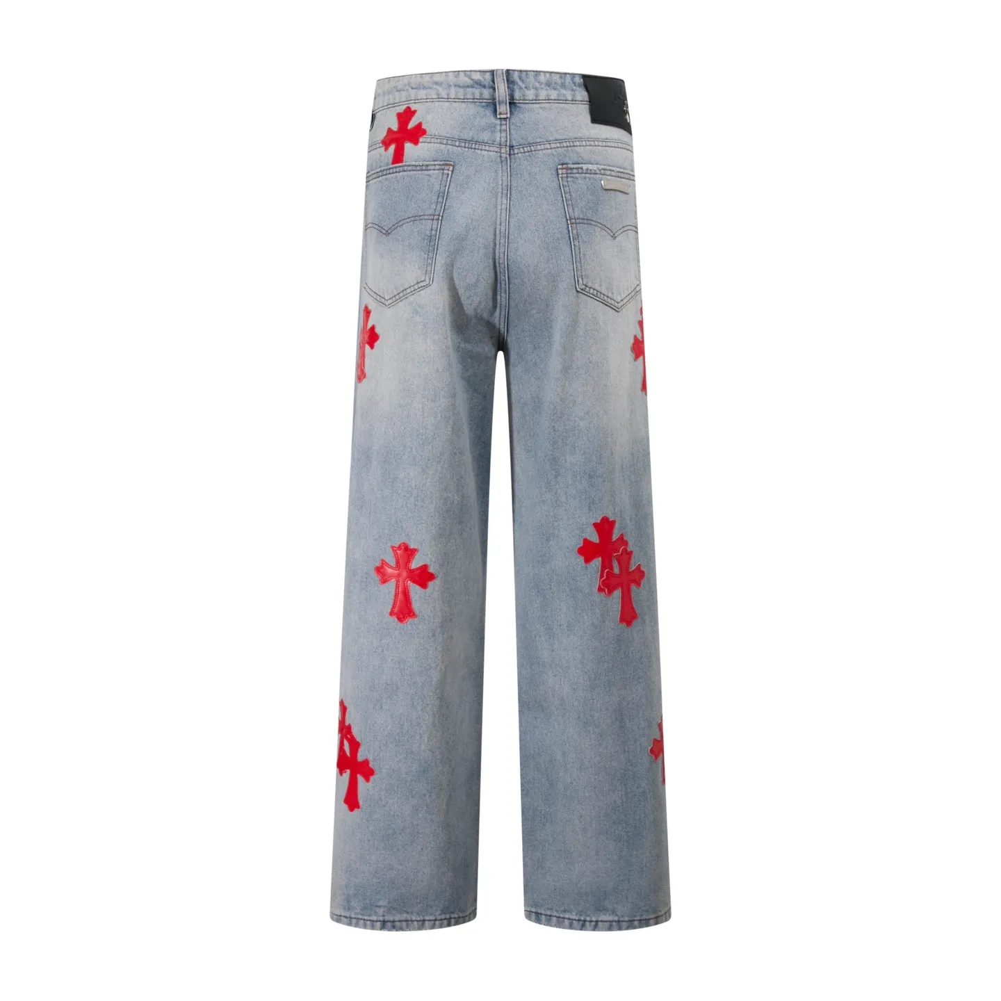 P240 Style number: H898 [Men's zipper style] Croxin & 𝐂𝐡𝐫𝐨𝐦𝐞 𝐇𝐞𝐚𝐫𝐭 ss25 new blue Miami red leather jeans. Styles with different wash textures are very friendly to people with thin legs. The slightly flared version perfectly modifies the leg shape. The timeless and moderate length makes it easy to match and match. It is the basis for various styles and is a must-have in your wardrobe! The fabric is stiff but also makes the upper body soft without losing texture. The washing process is even more perfect. It is a must-have item for everyone! ! ! Washed wheat, hang tag, pants label, three labels complete Color: blue Size: 30-32-34-36
